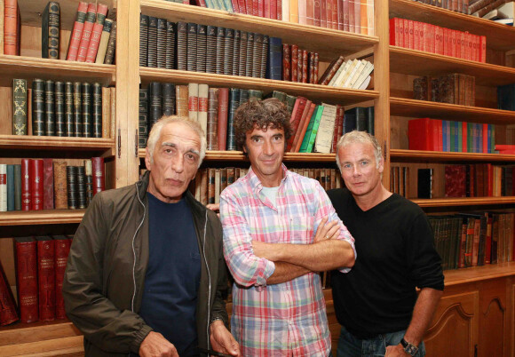 Conférence de presse du film "Bienvenue à Bord" le 12 septembre 2011 avec le réalisateur Eric Lavaine, Franck Dubosc et Gérard Darmon à Lille