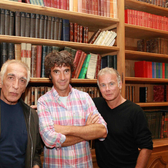 Conférence de presse du film "Bienvenue à Bord" le 12 septembre 2011 avec le réalisateur Eric Lavaine, Franck Dubosc et Gérard Darmon à Lille