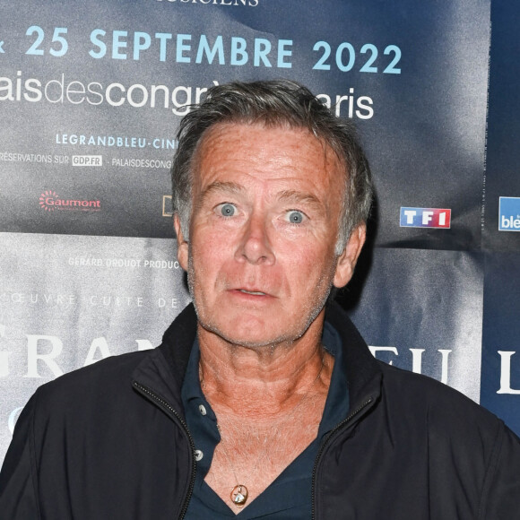 Franck Dubosc - Triomphe ce week-end pour les deux représentations Parisiennes du Grand Bleu en Ciné-concert au Palais des Congrès à Paris le 25 septembre 2022. De nombreuses personnalités sont venues applaudir É.serra et ses musiciens. Actuellement en Tournée dans toute la France. © Coadic Guirec/Bestimage