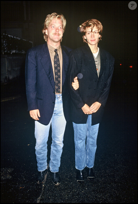 Julia Roberts et Kiefer Sutherland au Festival de Deauville 1990.