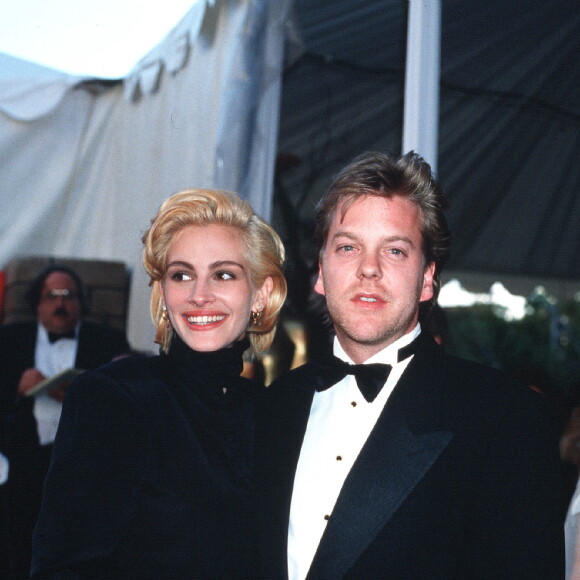 Julia Roberts et Kiefer Sutherland au Oscars 1991.  