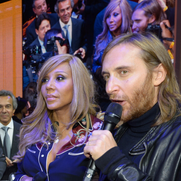 David et Cathy Guetta - Archives - Presentation de la nouvelle Renault Twizy by Cathy & David Guetta au salon mondial de l' auto 2012 Paris, le 27 decembre 2013