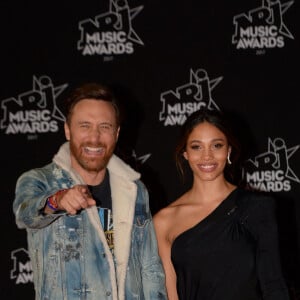 David Guetta et sa compagne Jessica Ledon - 19ème édition des NRJ Music Awards à Cannes le 4 novembre 2017. © Rachid Bellak/Bestimage 