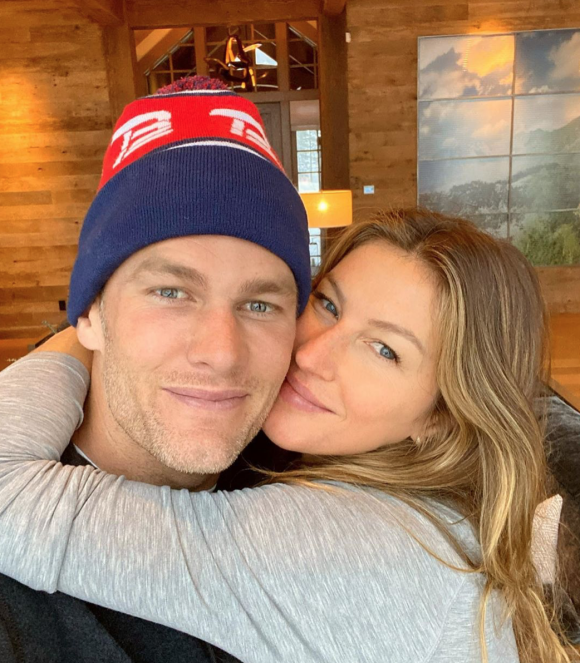 Gisele Bündchen et son mari Tom Brady. Février 2020.