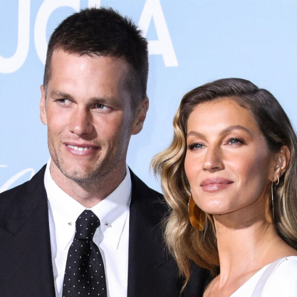 Gisele Bundchen et son mari Tom Brady - Les célébrités posent lors du photocall de la soirée UCLA en l'honneur de B. Streisand et G. Bundchen à Los Angeles le 21 février, 2019