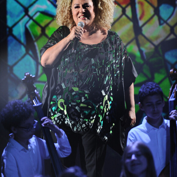 Marianne James - Enregistrement de l'émission TV "La Chanson Secrète 2", qui sera diffusée le 14 septembre sur TF1. Le 25 juin 2019 © Gaffiot-Perusseau / Bestimage 