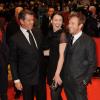 Ewan McGregor, Olivia Williams et Pierce Brosnan lors de la 60e Berlinale où le dernier film de Polanski, The Ghost Writer, a été projeté, le 12 février 2010.