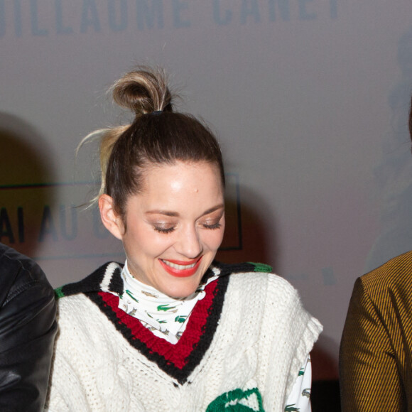 Marion Cotillard, Guillaume Canet et Clémentine Baert lors de l'avant-première du film "Nous finirons ensemble" au cinéma UGC Brouckère à Bruxelles, Belgique, le 23 avril 2019. © Alain Rolland/ImageBuzz/Bestimage.