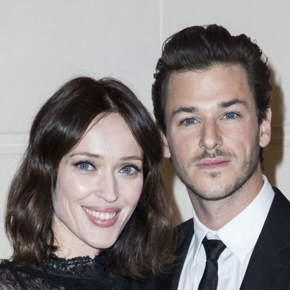 Gaspard Ulliel et sa compagne Gaëlle Pietri - Photocall lors du deuxième défilé Chanel "Métiers d'Art" au Ritz à Paris, France. © Olivier Borde/Bestimage