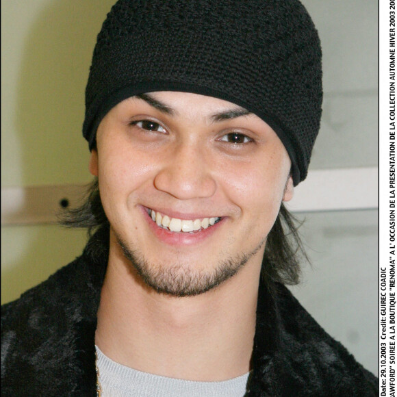 Billy Crawford, soirée à la boutique Renoma à l'occasion de la présentation de la collection Automne Hiver 2003-2004