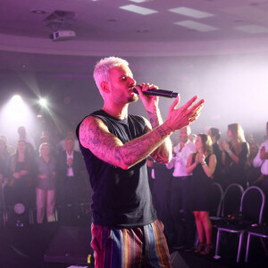 Exclusif - M Pokora retrouve la scène lors d'un concert au Casa Music Show au Sofitel Casablanca Tour Blanche organisé par K.Cheddadi le 7 octobre 2022. © Philippe Doignon / Bestimage 