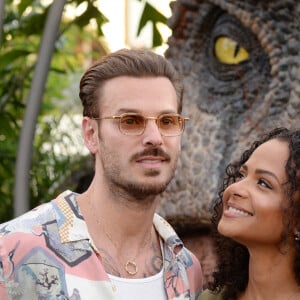 Christina Milian et son mari M Pokora (Matt Pokora) à la première du film "Jurassic World Dominion" à Los Angeles, le 6 juin 2022. 