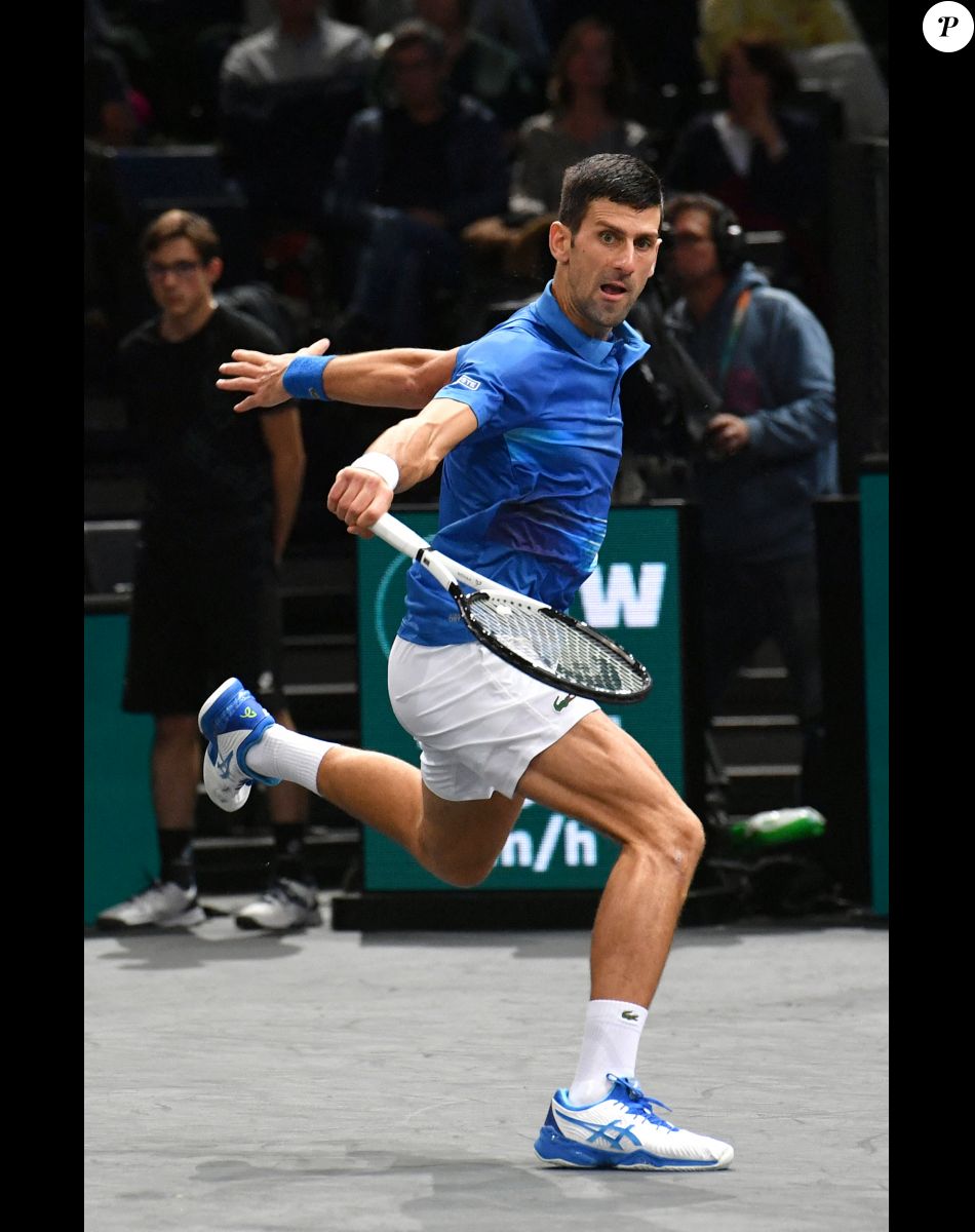 Novak Djokovic - Holger Rune remporte la finale du Rolex Paris Masters 2022 contre Novak Djokovic à Paris le 6 novembre 2022 . © Veeren/Bestimage