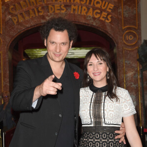 Eric Antoine et sa femme Calista - inauguration de la statue de cire de "Eric Antoine" au musée Grévin à Paris le 10 octobre 2018. © Coadic Guirec/Bestimage