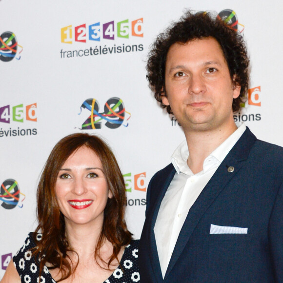 Eric Antoine et sa femme Calista au photocall de France Télévisions, pour la présentation de la nouvelle dynamique 2016-2017, à Paris, le 29 juin 2016. © Guirec Coadic/Bestimage