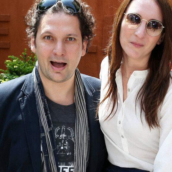 Eric Antoine et sa femme Calista People au village des Internationaux de Tennis de Roland Garros le 27 mai 2016. © Dominique Jacovides / Bestimage 