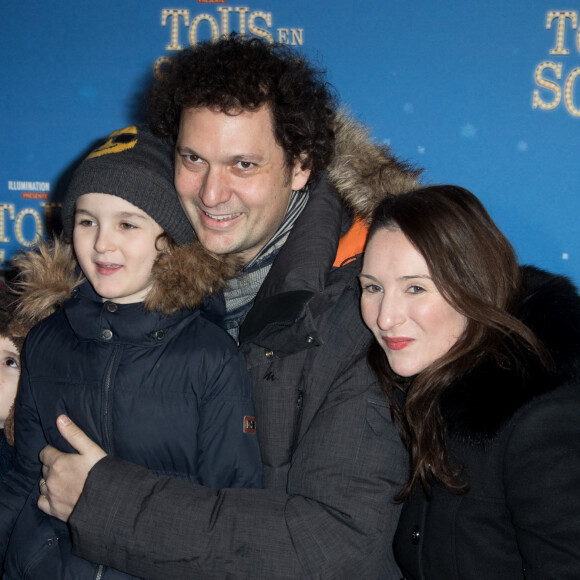 Le magicien Eric Antoine, sa femme Calista Sinclair-Antoine et leurs fils Ulysse et Raphaël - Avant-première du film "Tous en scène" au Grand Rex à Paris. Le 14 janvier 2017 © Cyril Moreau / Bestimage