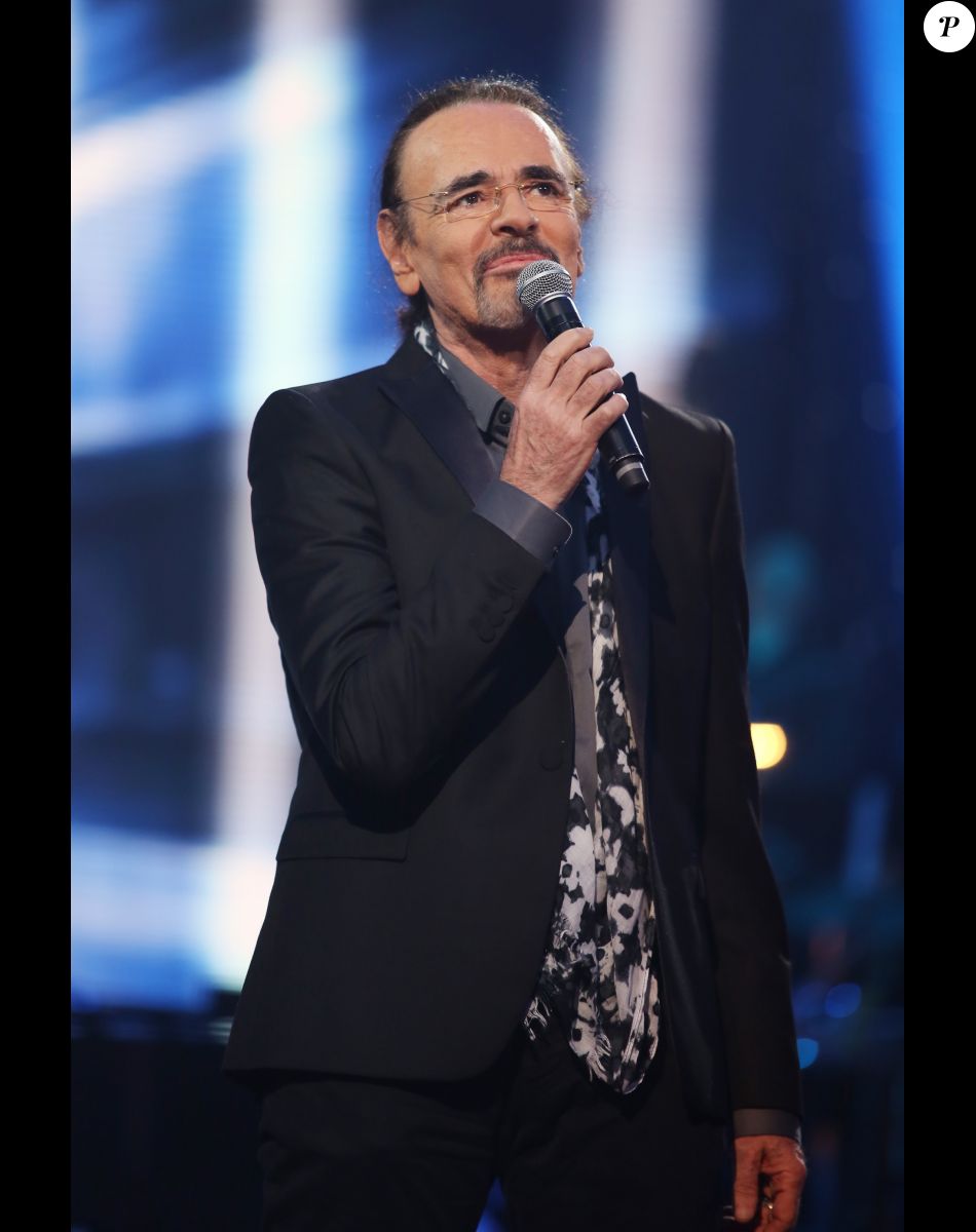 Nicolas Peyrac - Enregistrement de l'émission TV pour France 2, "Le Grand Show" de Michel Drucker avec en invité d'honneur Serge Lama, diffusée le 22 mars 2014 sur France 2.