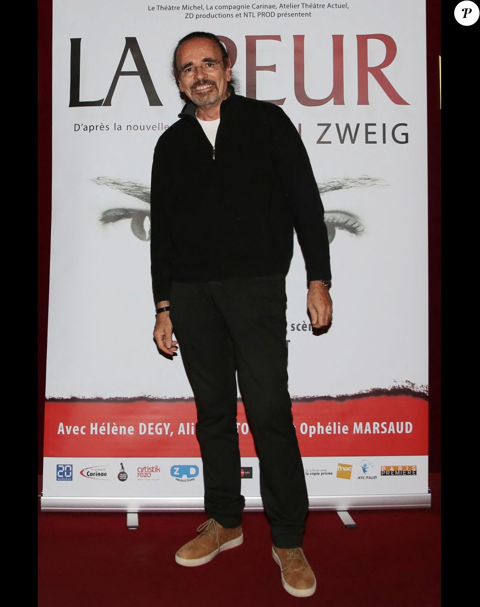 Exclusif - Nicolas Peyrac - Générale de la pièce 'La Peur' au théâtre Michel à Paris le 13 octobre 2016. © Denis Guignebourg/Bestimage
