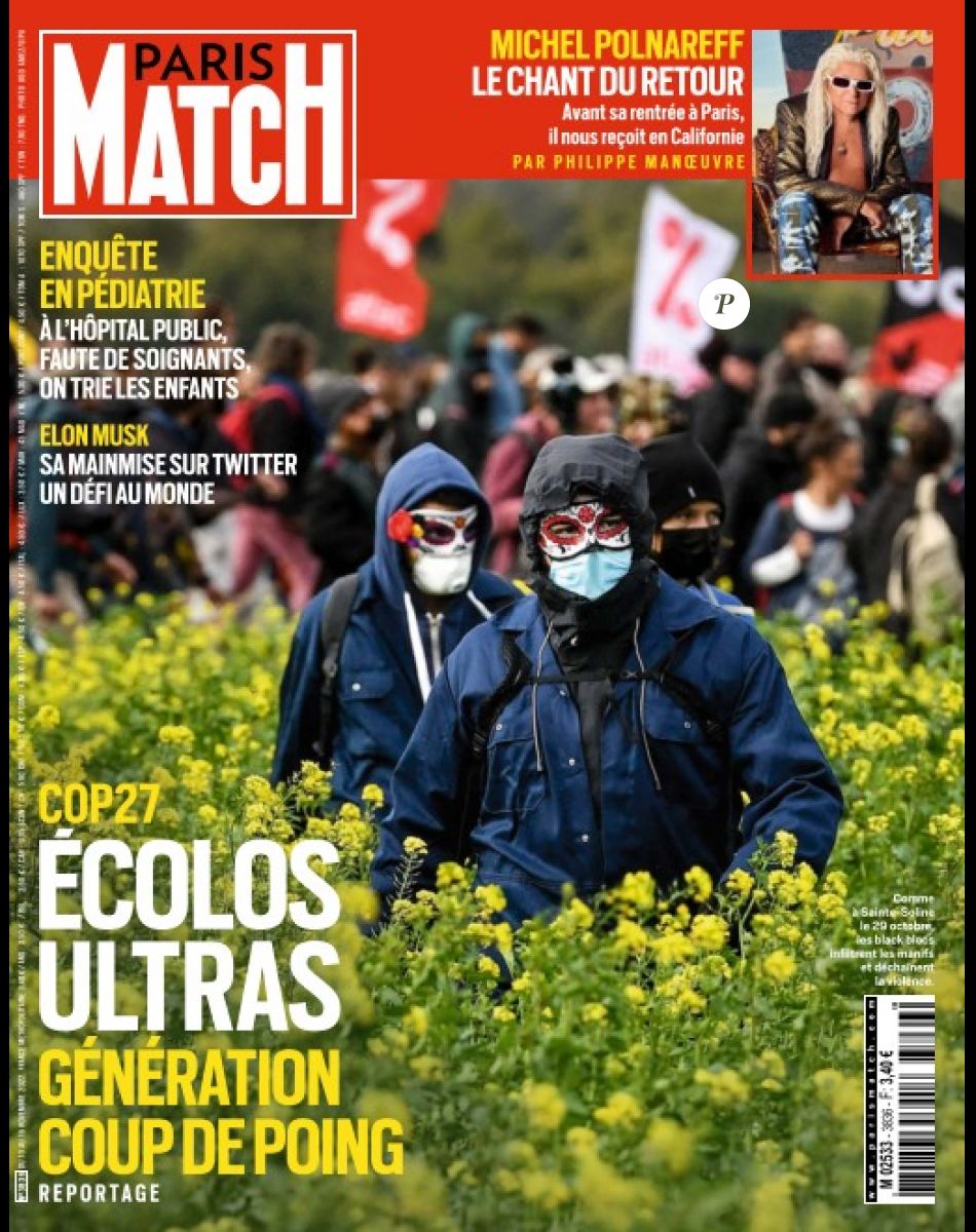 Couverture Paris Match, novembre 2022