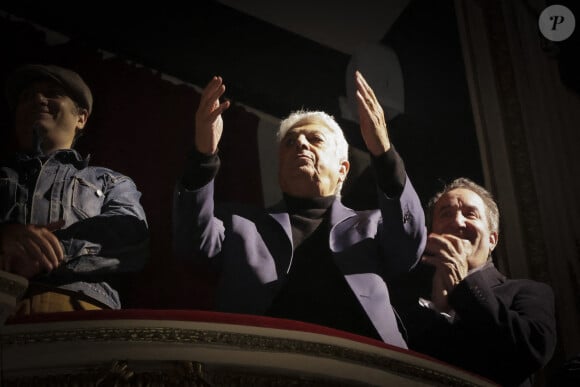Exclusif - Enrico Macias - Hommage à Daniel Lévi lors d'un gala au théâtre Mogador à Paris au profit de l'association Daniel Lévi le 7 novembre 2022. © Jack Tribeca / Bestimage