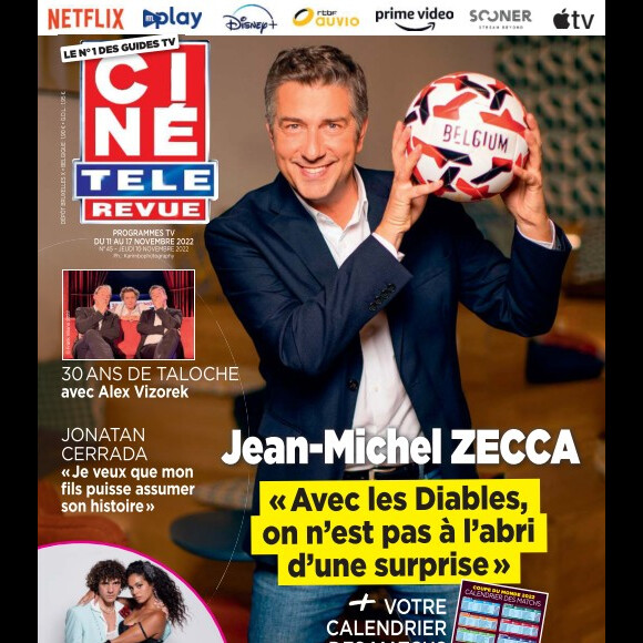 La couverture de "Télé Ciné Revue" du jeudi 10 novembre avec l'interview d'Axelle Red.