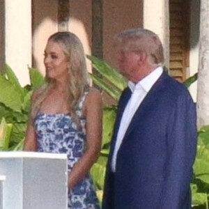 Donald Trump et son clan réunis pour la fête de mariage de Tiffany Trump à Mar-a-Lago, Palm Beach en Floride le 11 novembre 2022.