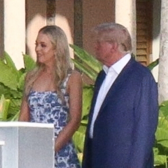 Donald Trump et son clan réunis pour la fête de mariage de Tiffany Trump à Mar-a-Lago, Palm Beach en Floride le 11 novembre 2022.