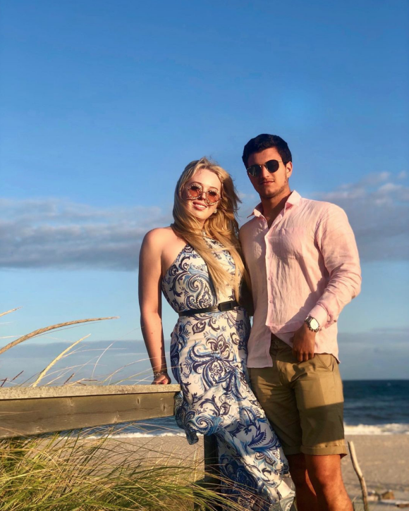 Tiffany Trump et son fiancé Michael Boulos. Août 2019.