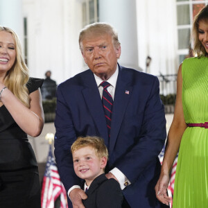 Tiffany Trump, Donald Trump et Melania Trump - Donald Trump accepte officiellement l'investiture de son parti pour les prochaines élections lors du dernier jour de la Convention nationale républicaine à Washington, le 27 août 2020.