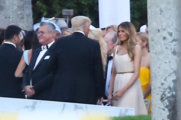 Donald Trump, Melania Trump - Mariage de Tiffany Trump et Michael Boulos à Mar-a-Lago, Palm Beach en Floride en présence du clan Trump le 12 novembre 2022.