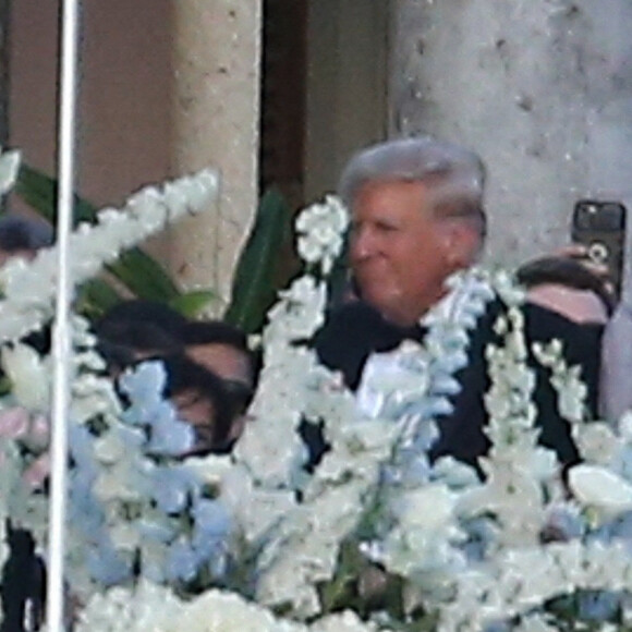 Tiffany Trump et son père Donald Trump - Mariage de Tiffany Trump et Michael Boulos à Mar-a-Lago, Palm Beach en Floride en présence du clan Trump le 12 novembre 2022.