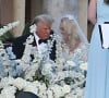 Tiffany Trump et son père Donald Trump - Mariage de Tiffany Trump et Michael Boulos à Mar-a-Lago, Palm Beach en Floride en présence du clan Trump le 12 novembre 2022.