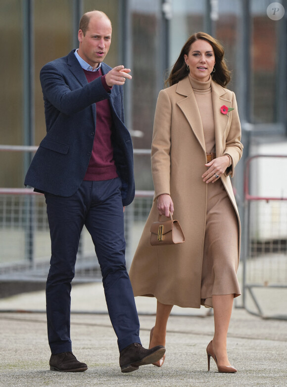 Le prince William, Kate Middleton se rendent à Scarborough pour lancer un financement destiné à soutenir la santé mentale des jeunes, dans le cadre d'une collaboration dirigée par la Royal Foundation le 3 novembre 2022. 