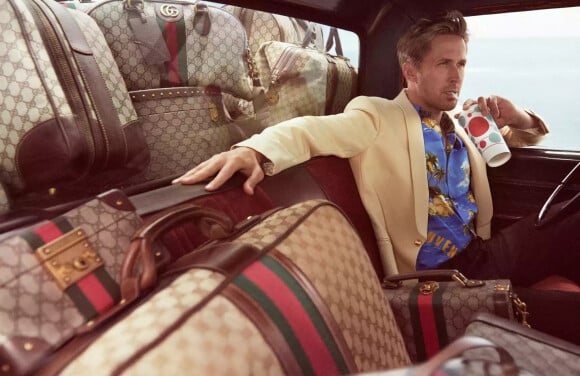 Ryan Gosling dans la campagne Valigeria de Gucci.