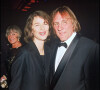 Archives - Charlotte Rampling et Gérard Depardieu lors d'une soirée Louis Vuitton à Paris, en 1996.