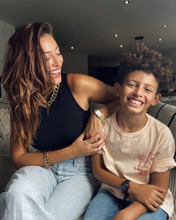 Rachel Legrain-Trapani et son fils aîné Gianni. Instagram. Le 7 septembre 2022.