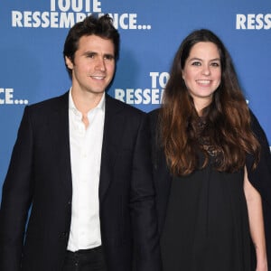 Anouchka Delon (enceinte) et son compagnon Julien Dereims - Avant-première du film "Toute ressemblance..." au cinéma UGC Ciné Cité Les Halles à Paris, le 25 novembre 2019. © Coadic Guirec/Bestimage 