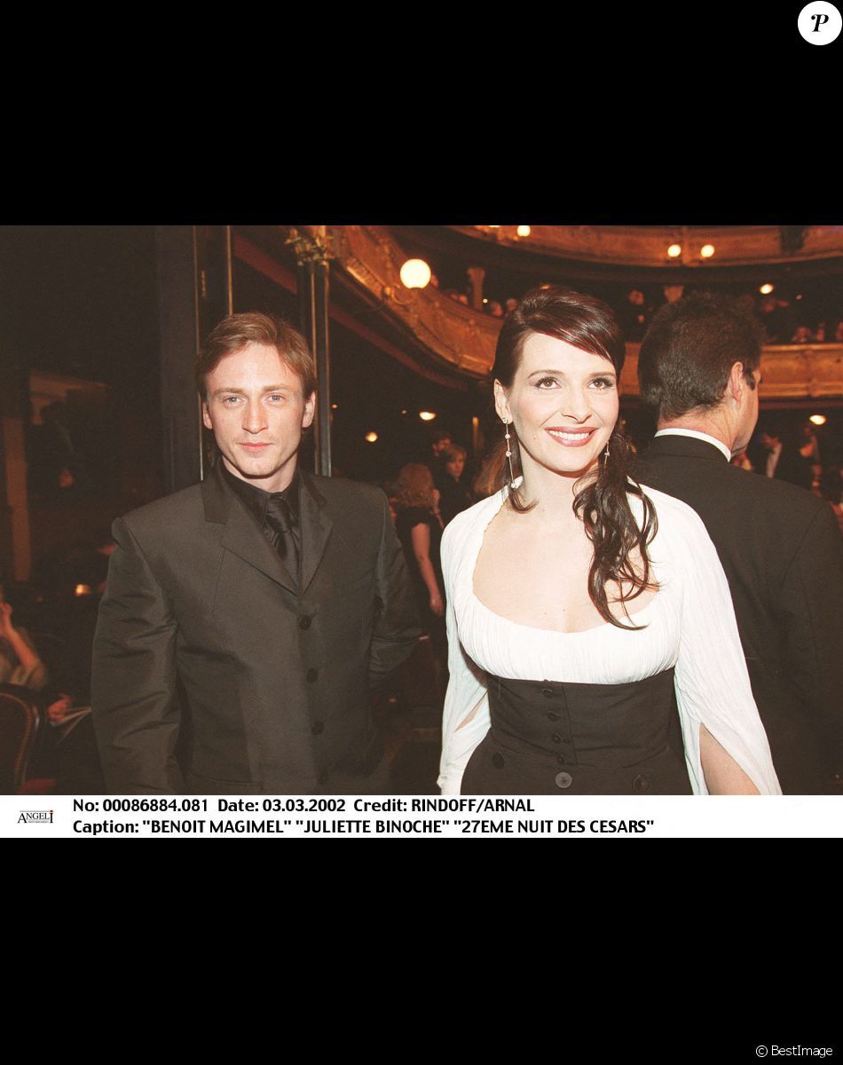 Juliette Binoche et les pères de ses enfants, André Hallé et Benoît