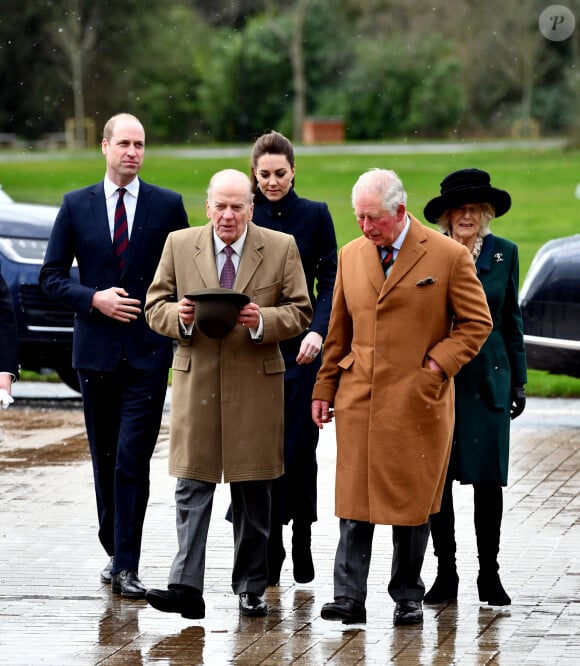 Le prince William, duc de Cambridge, et Catherine (Kate) Middleton, duchesse de Cambridge, le prince Charles, prince de Galles, et Camilla Parker Bowles, duchesse de Cornouaille - Visite du Centre de réadaptation médicale de la défense à Stanford, Leicestershire le 11 février 2020. 