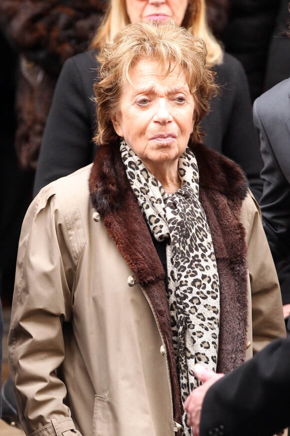 Marthe Mercadier lors des obsèques de Rosy Varte en janvier 2012. 