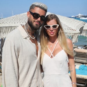 Exclusif - Thibault Garcia et sa compagne Jessica Thivenin (Les Marseillais) - Hublot fête l'arrivée de la nouvelle Big Bang Unico à la boutique de Saint-Tropez au restaurant Verde Beach à Ramatuelle, Côte d'Azur, France, le 12 juillet 2022. © Luc Boutria/Nice Matin/Bestimage