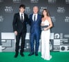 Didier Deschamps, sa femme Claude et leur fils Dylan - Les célébrités arrivent à la cérémonie des Trophées Fifa 2018 au Royal Festival Hall à Londres, Royaume Uni, le 25 septembre 2018. © Cyril Moreau/Bestimage