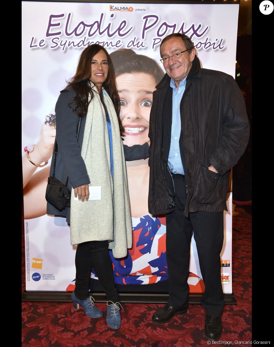 Jean-Pierre Pernaut et sa femme Nathalie Marquay assistent au One Woman Show de l'humoriste Elodie Poux "Le syndrome du Playmobil" au Casino de Paris, le 15 avril 2019. © Giancarlo Gorassini/Bestimage