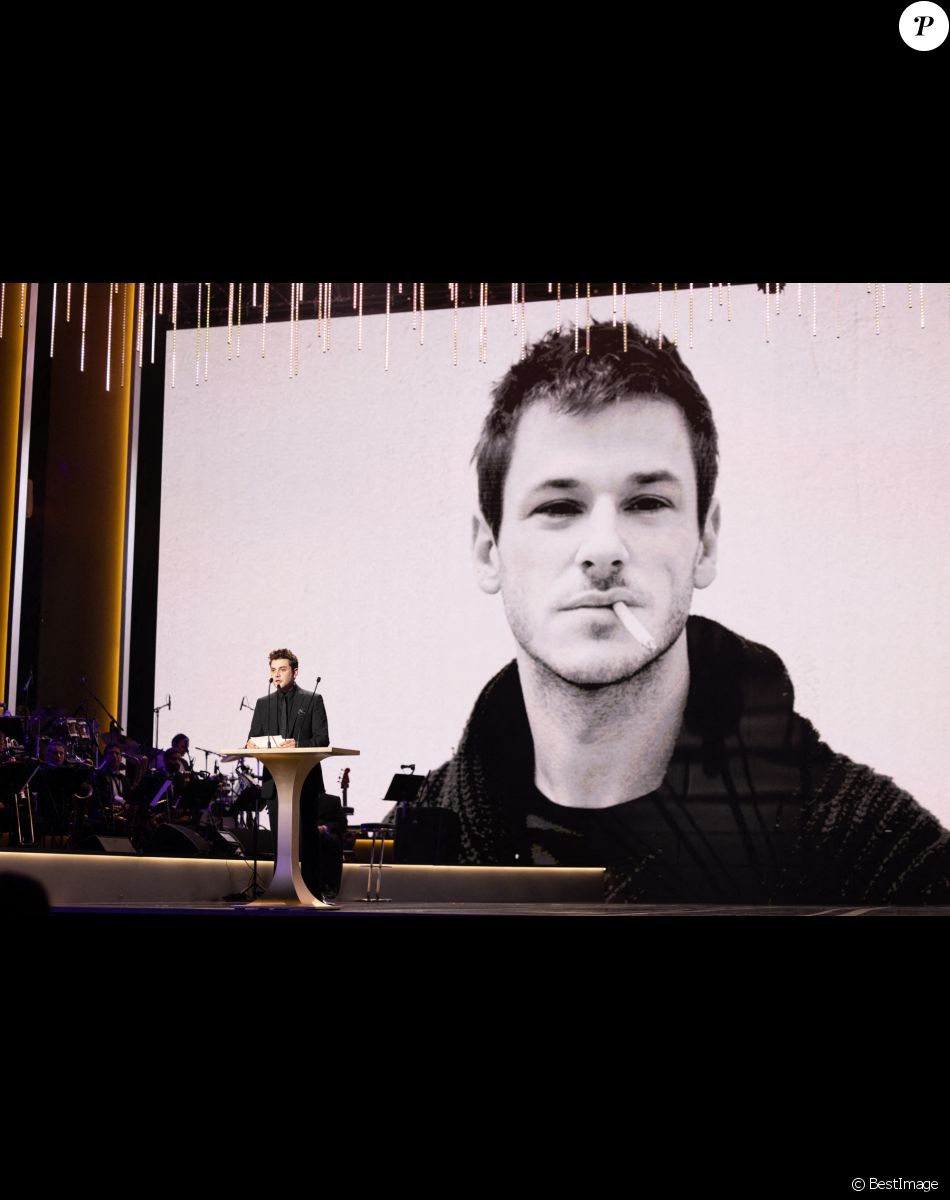 Xavier Dolan (Hommage à Gaspard Ulliel) - 47ème édition de la cérémonie des César à l'Olympia à Paris le 25 février 2022. © Borde / Jacovides / Bestimage