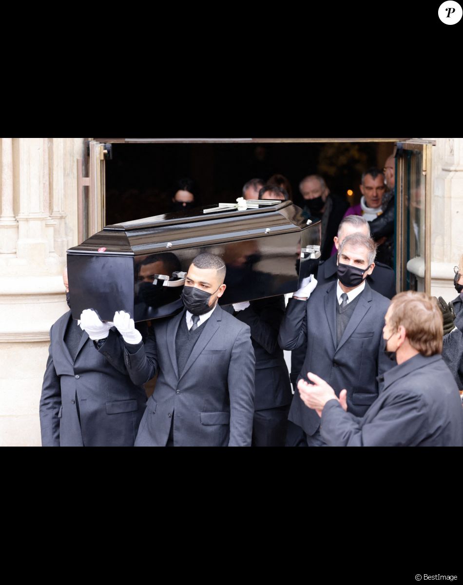 Sorties des obsèques (bénédiction) de Gaspard Ulliel en l'église Saint-Eustache à Paris. Le 27 janvier 2022 © Jacovides-Moreau / Bestimage