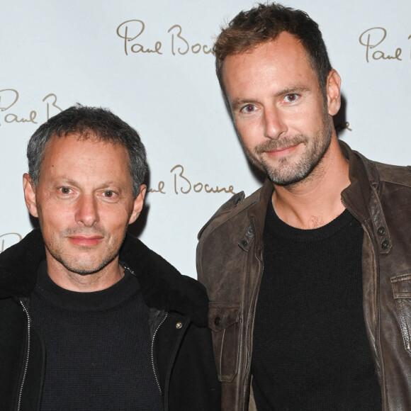 Exclusif - Marc-Olivier Fogiel et son mari François Roelants - La Brasserie du Louvre Bocuse à l'occasion de la rentrée, a convié de nombreux invités à venir découvrir ou redécouvrir son magnifique cadre en plein centre de Paris. © Coadic Guirec/Bestimage