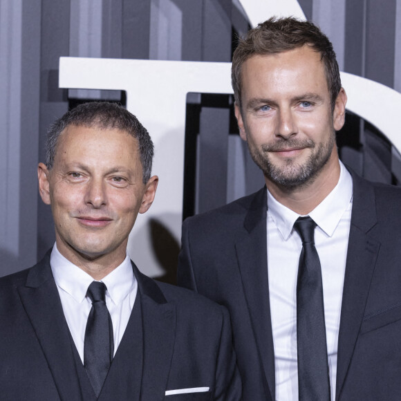Marc-Olivier Fogiel et son mari Francois Roelants - Gala d'ouverture de la saison de la danse 2021/2022 au Palais Garnier à Paris. © Olivier Borde / Bestimage