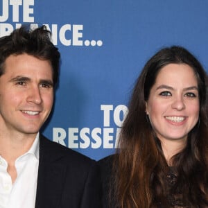 Anouchka Delon (enceinte) et son compagnon Julien Dereims - Avant-première du film "Toute ressemblance..." au cinéma UGC Ciné Cité Les Halles à Paris, le 25 novembre 2019. © Coadic Guirec/Bestimage 