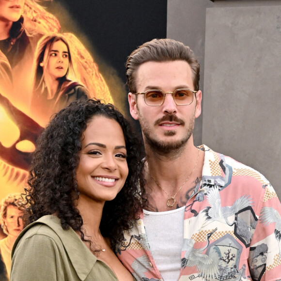Christina Milian et M Pokora (Matt Pokora) à la première du film "Jurassic World Dominion" à Los Angeles, le 6 juin 2022. 